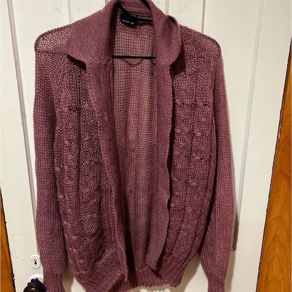 Vintage Clifford’s knit mohair cardigan.